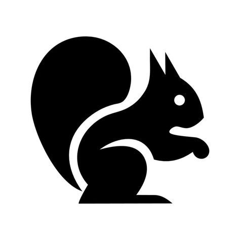 Squirrel Logo Icon Illustration Design Squirrel Icon, Squirrel Logo, Squirrel Illustration, Stencil Ideas, Logo Icon, Logo Banners, Cityscape Photos, Nature Backgrounds, Heart With Arrow