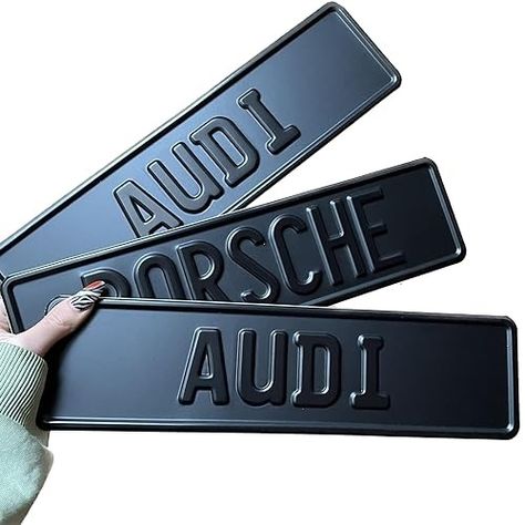 Amazon.com: Black on black matte euro front license plate delete for car, custom sign nameplate, europe license plate : Handmade Products Custom Car Plates, 3d Tipografi, Custom Number Plates, Car Black, Car Plates, Custom Plates, Front License Plate, Audible Books, Custom License Plate