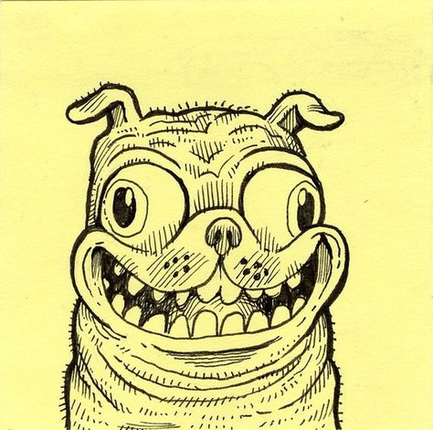 Greg on Instagram: “#postit #doodle #characterdesign #cartoon #dog #pug” Pitbull Drawing Cartoon, Funny Dog Drawing, Pug Doodle, Dog Graffiti, Pug Drawing, Pitbull Drawing, Cartoon Dog Drawing, Pug Cartoon, Dog Expressions