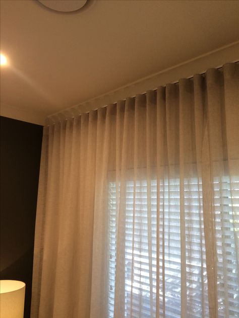 Full wall sheer curtain Full Curtain Wall, Dining Ideas, Curtain Wall, Sheer Curtain, Low Ceiling, Sheer Curtains, Main Street, Lounge, Ceiling