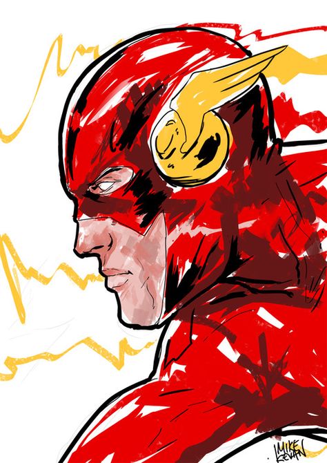 . The Flash Painting, Flash Cartoon, Flash Painting, Flash Dc Comics, Dc World, Dc Comics Heroes, Dc Art, Dark Horse Comics, Comic Games