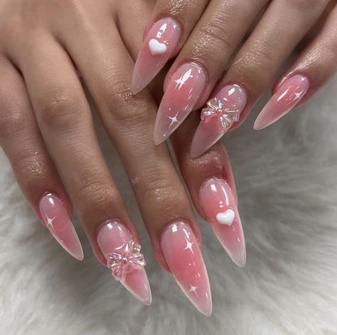 Ethereal Nails, Almond Nails Pink, 2024 Nails, Stunning Nails, Smink Inspiration, Blush Nails, Pretty Gel Nails, Pink Nail Designs, Kawaii Nails