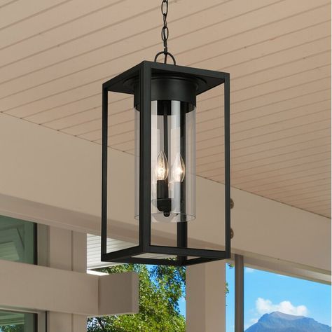 Outdoor Pendant Lighting Porch Front Door, Porch Chandelier Outdoor, Front Porch Chandelier Outdoor, Outdoor Pendant Lighting Porch, Porch Pendant Light, Hanging Porch Lights, Master Addition, Porch Light Fixtures, Garage Lights