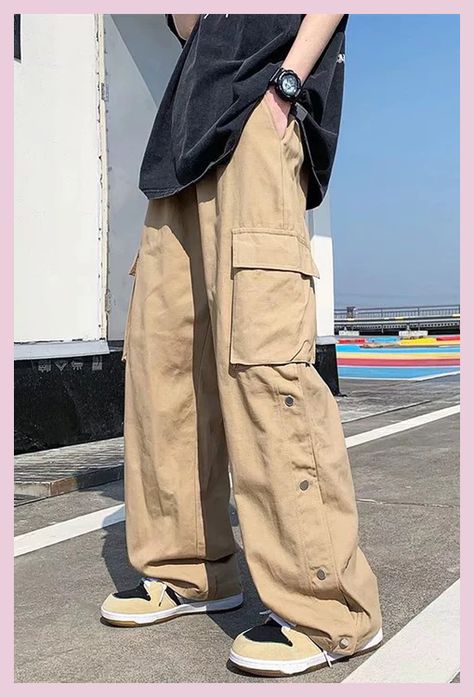 [AffiliateLink] Loose Cargo Pockets Straight Casual Men Pants Nada Outfit Land #pantshortsoutfitmen Loose Cargo Pants Outfit, Baggy Cargo Pants Outfit, Casual Men Pants, Cargo Pants Outfit Men, Loose Cargo Pants, Pants Outfit Men, Pants Male, Baggy Cargo Pants, Cargo Pants Outfit