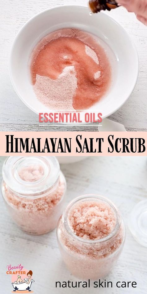 Clean And Clear Face Scrub, Himalayan Body Scrub Diy, Himalayan Salt Body Scrub Diy, Pink Salt Scrub Diy, Oatmeal Epsom Salt Bath Diy, Pedicure Scrub Diy Recipes, Himalayan Salt Scrub Diy Recipe, Diy Foaming Body Scrub Recipe, Spa Diy Gifts