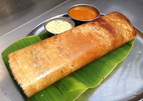 Chennai- The Street Food of the City by the Sea Masala Dosa Recipe, Desi Street Food, Masala Dosa, Mumbai Street Food, Bhaji Recipe, Indian Street Food Recipes, Dosa Recipe, Coconut Chutney, Best Street Food