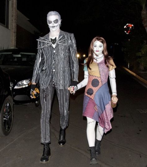 Jack And Sally Halloween Costumes, Jack And Sally Costumes, Jack And Sally Halloween, Sally Halloween Costume, Halloween Costumes Couple, Cute Couples Costumes, Sally Costume, Halloween Costumes 2022, Spooky Halloween Costumes