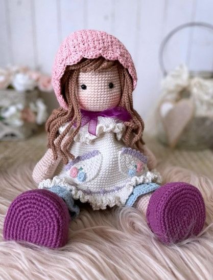 Amigurumi Lily Doll Free Crochet Pattern - Amigurumi Bobble Stitch Crochet Blanket, Doll Free Crochet Pattern, Bobble Stitch Crochet, Doll Amigurumi Free Pattern, Crochet Free Patterns, Crochet Doll Tutorial, Crochet Doll Dress, Homemade Dolls, Crochet Dolls Free Patterns