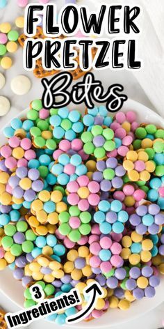 Pretzel Candy Melts, Easter Treats To Make, Flower Pretzel Bites, Easter Pretzel, Salty Desserts, Pretzel Treats, Easter Snacks, Easter Sweets, Spring Treats