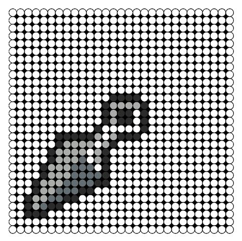 Naruto Throwing Knife perler bead pattern #animanga Naruto Bead Pattern, Knife Perler Bead Patterns, Kandi Cuffs, Miyuki Beads Pattern, Pearl Beads Pattern, Pony Bead Patterns, Perler Bead Templates, Perler Crafts, Pixel Art Grid