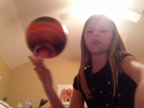 Spinning the ball on my finger 🏀 Ball Exercises, Spinning