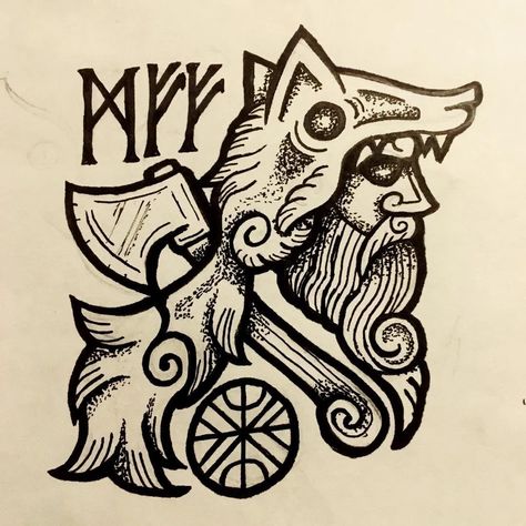 Skyrim Dnd, Anglo Saxon Tattoo, Pagan Runes, Mjolnir Tattoo, Viking Warrior Tattoos, Norse Mythology Tattoo, Nordic Symbols, Viking Tattoo Symbol, Viking Tattoo Sleeve