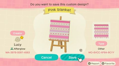 Acnh Kidcore, Striped Blanket, Acnh Custom Designs, Pink Blanket, Acnh Design, Acnh Codes, Pink Stripes, Animal Crossing, Blankets