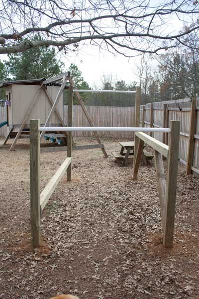 DIY backyard gymastics playset Backyard Gymnastics Diy, Diy Outdoor Gymnastics Bar, Outdoor Gymnastics Bar, Outdoor Gymnastics Area, Gymnastics Backyard, Backyard Gymnastics, Diy Gymnastics Bar, Diy Gymnastics Equipment, Gymnastics Crafts