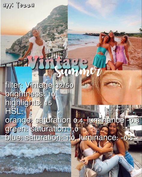 Preppy Instagram Filters, Tezza Filter Edit Free, Tezza Filter Edit Aesthetic, Tezza Editing Tutorial, Sports Photo Editing, Beach Presets Lightroom, Tezza Filter Aesthetic, Summer Vsco Filters, Tezza Filter Edit