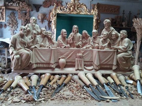 Wood Carving Art Sculpture, Pelican Art, Our Father Who Art In Heaven, Bob Marley Art, Carved Wood Wall Art, Wood Carving Designs, Wooden Statues, Carving Designs, Wooden Projects