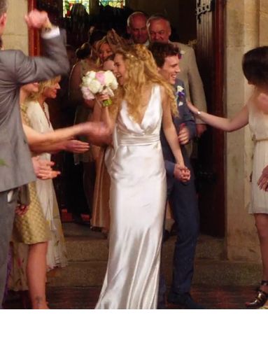 the dress suki waterhouse wore in love rosie xx Love Actually Wedding Dress, Suki Waterhouse Love Rosie, Love Rosie Movie, Low Back Wedding Gowns, Movie Wedding Dresses, Love Rosie, Casual Bride, White Boutique, Carolyn Bessette