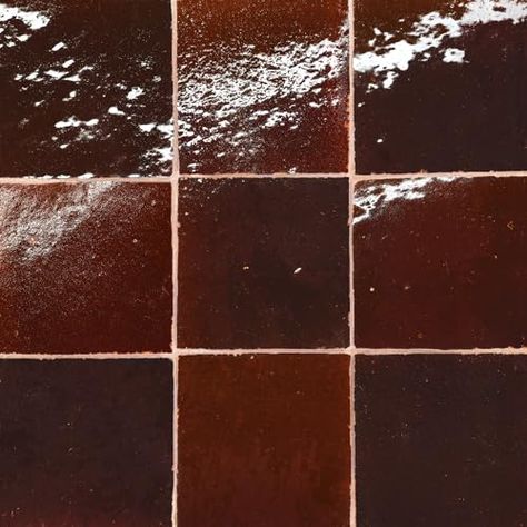 Bedrosians Zagora Square 4 in. x 4 in. Glossy Maroon Ceramic Tile (10.76 sq. ft./Case) Bedrosian Tile, 29 Palms, White Ceramic Tiles, Zellige Tile, Tile Saw, Ceramic Floor Tiles, Moroccan Design, Ceramic Floor, Interior Floor