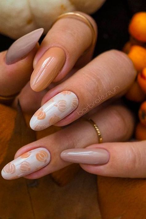 Get ready to embrace the beauty of autumn with our ultimate guide to fall nails! From rich, warm hues like deep burgundy and burnt orange to eye-catching nail art featuring leaves, pumpkins, and cozy patterns, we have everything you need to elevate your manicure this season. Discover trendy techniques such as ombre effects, matte finishes, and glitter accents that perfectly capture the essence of fall. #FallNails #NailArt #AutumnNailDesigns #NailInspiration #SeasonalStyle
https://www.boredpanda. Nude Pumpkin Nails, Neutral Pumpkin Nails, Fall Nails Trendy 2024, Best Fall Nail Colors, Simple Fall Nails, Fall Nail Trends, Pumpkin Nails, Manicure Inspiration, October Nails