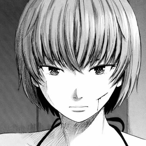 Nakamura Sawa, Aku No Hana, Black And White, Hair, Anime, White, Black