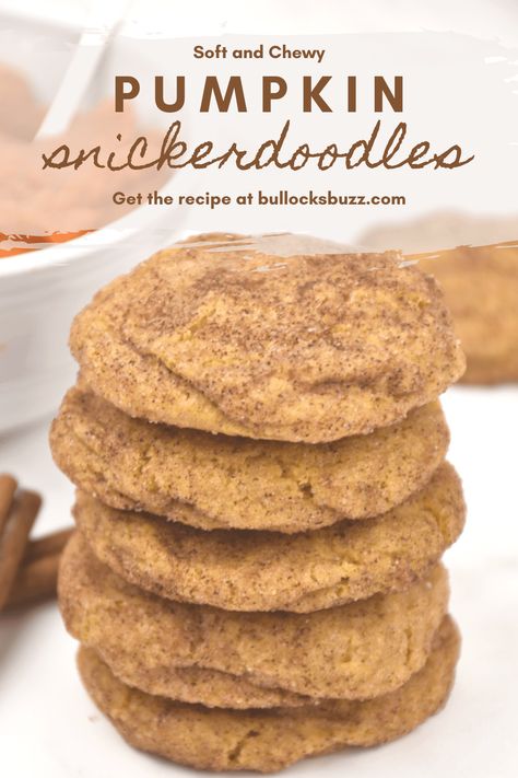 Easy Pumpkin Snickerdoodle Cookies Recipe - Bullock's Buzz Pumpkin Snicker Doodle Cookies, Pumkin Snicker Doodle Cookies, Pumpkin Snickerdoodle Cookies Easy, Pumpkin Doodle Cookies, Easy Pumpkin Snickerdoodle Cookies, Pumpkin Snickerdoodle Cookies Recipes, Snickerdoodle Recipes, Pumpkin Snickerdoodle Cookie Recipe, Cookies Snickerdoodle