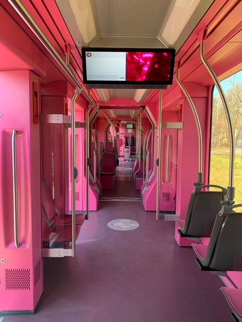 Pink bus— Geneva, Switzerland Pink Bus, Barbie Car, Geneva Switzerland, Dream Room, Pink Glitter, Geneva, Royals, Favorite Color, Switzerland