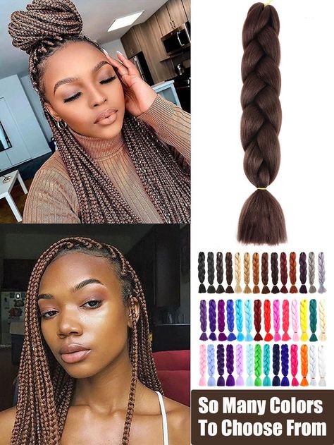 Hair Packs, Diy Hairstyle, Box Braid Hair, Jumbo Braiding Hair, Synthetic Braiding Hair, Crochet Hair Extensions, Natural Hair Extensions, Long Hair Extensions, Hair Pack