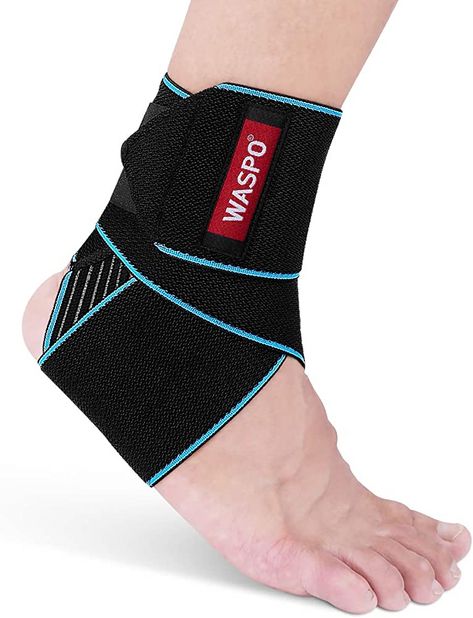 WASPO Ankle Support Brace - Adjustable Ankle Brace Wrap Strap for Sports Protect, Plantar Fasciitis, Achilles tendonitis, Ligament damage, Injury Recovery, One Size for Men Women 1 PC Blue : Amazon.co.uk: Health & Personal Care Ankle Sprain Recovery, Ankle Sprain, Highschool Outfits, Ankle Tattoos For Women, Ankle Brace, Ankle Tattoos, Ankle Braces, Summer Meal, Injury Recovery