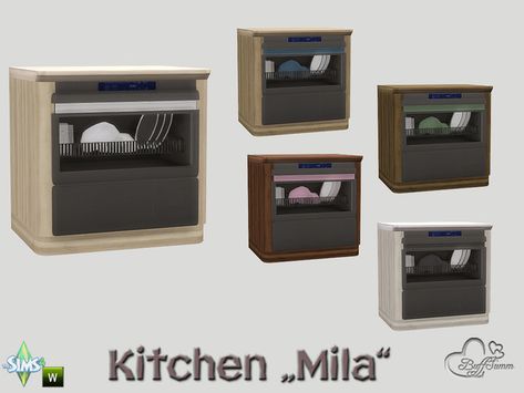 Dishwasher Sims 4 Cc, Sims 4 Dishwasher, Sims 4 Refrigerator, Sims 4 Cc Dishwasher, Kitchen The Sims 4, Sims 4 Kitchen, Sims Inspiration, Sims Houses, Sims Packs