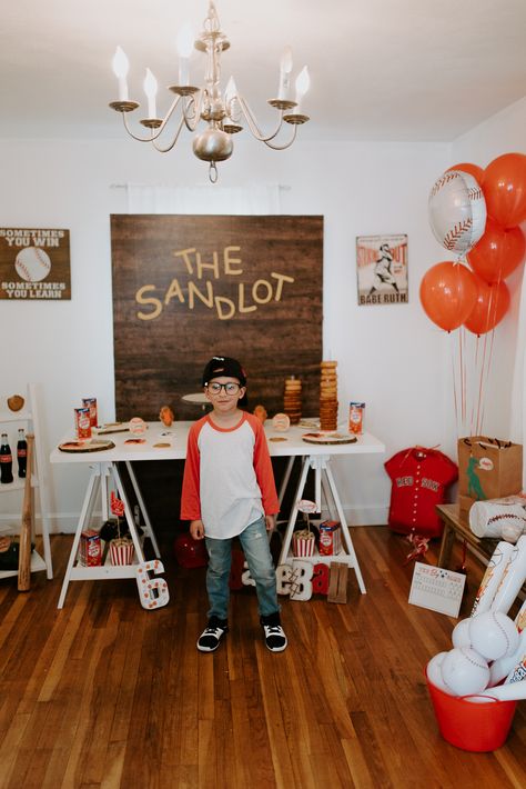 Sandlot Party Decorations, Sandlot Baseball Birthday Party, The Sand Lot Birthday Party, Sandlot Party Ideas, The Sandlot Party, Sandlot Birthday Party Ideas, Sandlot First Birthday Party, Sandlot Themed Birthday Party, Boys 10th Birthday Party Ideas