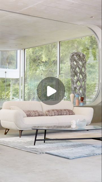 Roche Bobois Official on Instagram: "As elegant from the front as it is from the back, this sofa is complemented by decorative cushions with very 'couture' patterns. Its trendy design allows the Allusion sofa to sit comfortably in the middle of a room.   #Sofa #RocheBobois #FrenchArtdeVivre" Couture Patterns, Roche Bobois, Room Sofa, Decorative Cushions, In The Middle, The Middle, The Back, Madrid, Couch