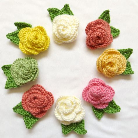 two-forty-six: Crocheted Rose Brooches! Ribon Flowers, Crocheted Rose, Crochet Rose Pattern, Crochet Brooch, Crocheted Flowers, Crochet Wedding, Rose Brooch, Crochet Quilt, Crochet Flower Tutorial