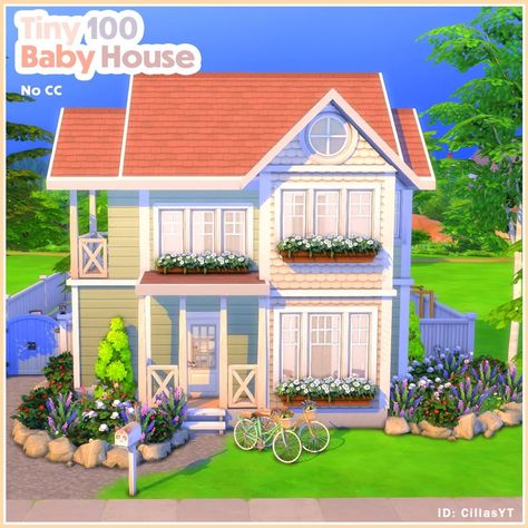 Cilla 🍯 The Sims Builder’s Instagram photo: “YALL TRIED TO RUIN ME! Who is playing the 100 baby challenge?! Why are there so many rules?! Why would yall do this to me? 😭😭 However, we…” Sims 4 100 Baby Challenge, Sims 4 100 Baby Challenge House, 100 Baby Challenge Sims 4 House, Sims Challenge, Sims Freeplay Houses, Sims House Plans, Starter Home, Sims Community, Sims 4 Houses