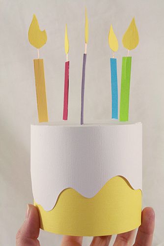 Construct an adorable paper box that looks just like a birthday cake and is great for holding a small gift. >>> Learn more by visiting the image link. #PaperCrafts Paper Cake Template, Cake Craft For Kids, Paper Cake Diy, Birthday Cake Craft, Paper Birthday Cake, Care Package Decorating, Gift Box Craft, Birthday Cake Gift, Paper Cake Box