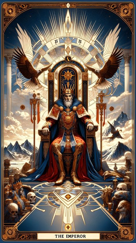 Uncover the essence of leadership and authority with the Emperor tarot card. This powerful symbol stands for structure, control, and paternal influence, guiding decision-making with its commanding presence. Ideal for anyone delving into tarot for insights on stability, power, and disciplined rule.