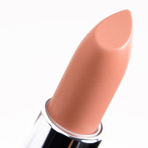 Beauty :: Maybelline Hot Sand Color Sensational Inti-Matte Lip Color ($7.99 for 0.15 oz.) is a light-medium peach with warm, pale orange undertones and a satin finish. It had good pigmentation, but the consistency was chalk-like in that it appeared drier, almost crumbly on the lips and separated at my lip lines (like a matte, liquid lipstick might after drying down), despite the actual texture feeling very creamy with moderate slip. I think that if worn with a liner, it would look more flatterin Peach Color Lipstick, Maybelline Matte Lipstick, Nude Colour Lipstick, Lipstick Photos, Maybelline Lipstick, Peach Lipstick, Peach Lips, Cream Lip Stain