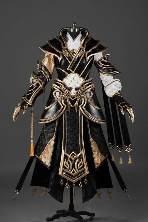 Hanfu Male, Costume Armour, Armor Clothing, Anime Cosplay Costumes, Group Costumes, Game Costumes, Fantasy Costumes, Fantasy Armor, Armors