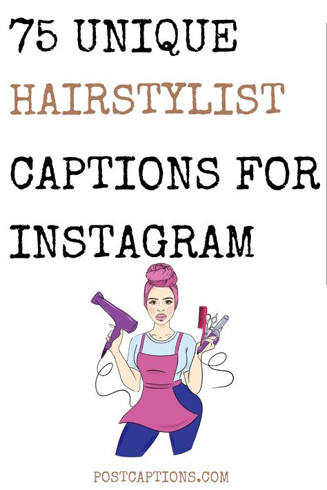 Whether you want to show off your latest creations, share a behind-the-scenes look at your process, or just showcase your love of all things hair, these captions will help you take your Instagram game to the next level. Hairstylist captions| Hair salon captions| Hairstylist quotes| Ig captions for hairdressers Salon Instagram Captions, Hairdresser Captions Instagram, Hairstylist Captions Instagram Blonde, Hair Dresser Captions, Salon Quotes Inspirational, Hair Sayings Quotes, Hair Salon Captions, Instagram Captions For Hairstylists, Hair Stylist Captions