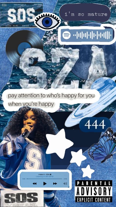 Sza Stickers Printable, Sza Fanart, Sza Homescreen, Sza Birthday, Sza Snooze, Sza Collage, Sza Wallpapers, Sza Collage Wallpaper, Sos Sza