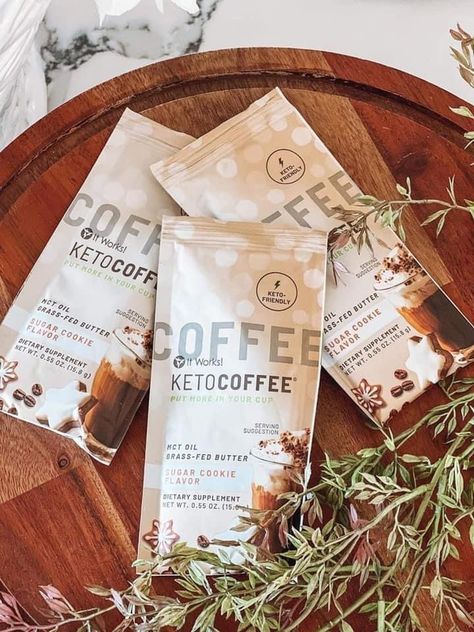 Sugar Cookie Coffee, It Works Keto Coffee, Cookie Coffee, It Works Marketing, Butter Sugar Cookies, It Works Products, Keto Coffee, Butter Coffee, Flavored Butter