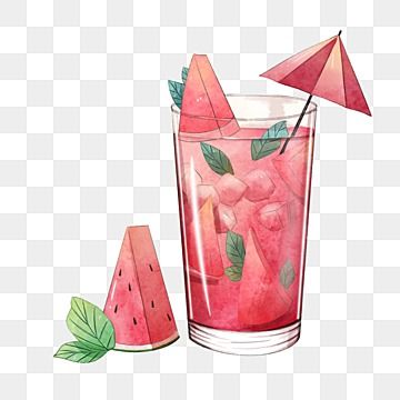 watercolor,cocktail,liqueur,drink,fruit juice,watermelon,fruit,mint,umbrella,decoration,summer Cold Clipart, Watermelon Cartoon, Passion Fruit Tea, Cocktails Clipart, Drink Png, Purple Cocktails, Watermelon Cocktail, Watermelon Drink, Cocktail Illustration