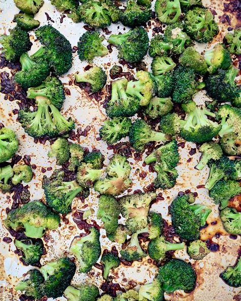 A simple, quick, easy, cheap side that's making kids as well as adults demand seconds. Yes, seconds. Of broccoli. You're welcome. #sidedishrecipes #broccoli #healthy #vegetables Roasted Broccoli Recipes, Soy Butter, Roasted Broccoli Recipe, Recipes With Soy Sauce, Garlic And Ginger, Chinese Vegetables, Honey And Soy Sauce, Broccoli Recipe, Chinese Cabbage