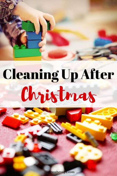 Check out some ways to make cleaning up after Christmas a little less daunting for everyone: www.orsoshesays.com #cleaningupafterchristmas #christmas #themagicoftidyingup #cleanup Cleaning Up After Christmas, Quick House Cleaning, How To Clean Kitchen, House Chores, House Organisation, Family Ideas, After Christmas, House Cleaning, Diy Cleaning Products