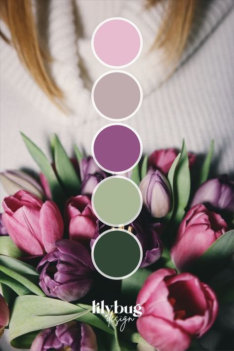 Tulip Colour Palette, Colour Platette, Cool Colour Palette, Spring Colour Palette, Palettes Color, Colour Wall, Tulip Colors, Spring Color Palette, Color Schemes Colour Palettes