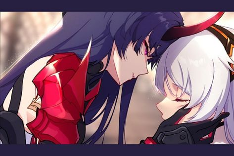 Kiamei Fanart, Raiden Mei, Kiana Kaslana, Anime Akatsuki, Honkai Impact, Character Wallpaper, Someone Like You, Cute Profile Pictures, Games For Girls