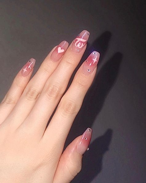 Concert Nails, Nails Yellow, Korean Nails, Gel Nails Diy, Simple Gel Nails, Blush Nails, Pretty Gel Nails, Really Cute Nails, Soft Nails