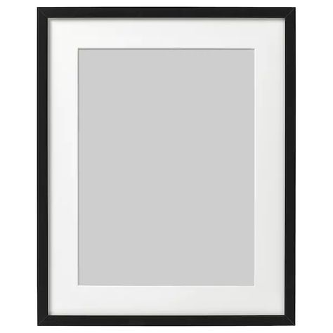 RIBBA Frame, black, 40x50 cm - IKEA Mosslanda Picture Ledge, Billy Oxberg, Ikea France, Hack Ikea, Ribba Frame, Ikea Ribba Frames, Picture Ledge, Design Line, Ikea Frames