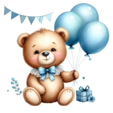 Premium PSD | A teddy bear with a bow and blue balloons Teddy Bear Birthday Theme, Teddy Bear With Balloons, Bear With Balloons, Teddy Bear Hug, Baby Boy Decorations, Teddy Bear Birthday, Blue Teddy Bear, Blue Bear, Mehndi Designs For Girls