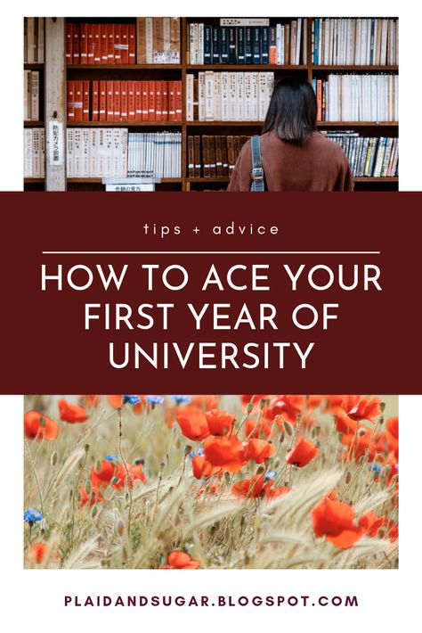 How To Ace Your First Year of University by Plaid and Sugar University Advice, College Freshman Survival Kit, Study Advice, College Advising, College Freshman Advice, Starting College, Study Core, University Tips, Freshman Advice