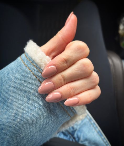 Nude Almond nails Nude Almond Nails, Nude Nails, Almond Nails, One Color, Acrylic Nails, Almond, Nails, Quick Saves, Color